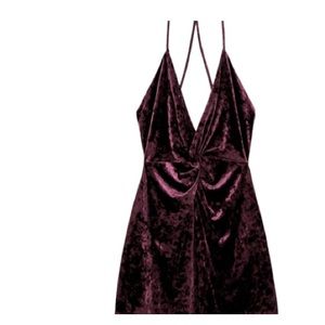 Zara size small velvet mini dress